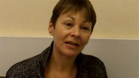 Caroline Lucas, Green Party MP for Brighton Pavilion talks about her hopes for COP17
