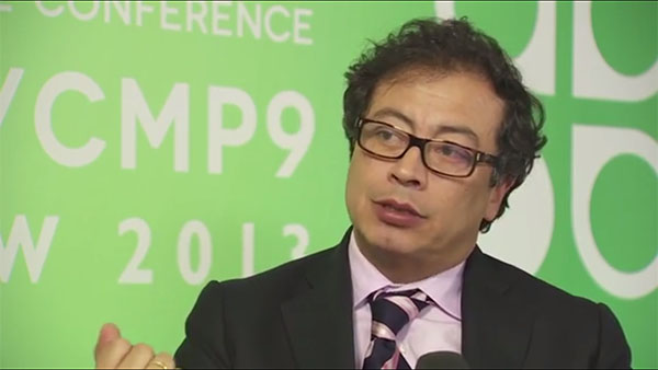 COP19: Gustavo Petro Urrego, Mayor of Bogota - Climate Change TV