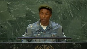 Pharrell Williams urges UN action on climate change